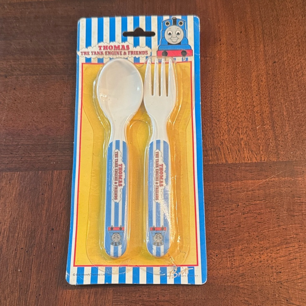 Thomas The Tank Engine & Friends Toddler Child Fork and Spoon Set New